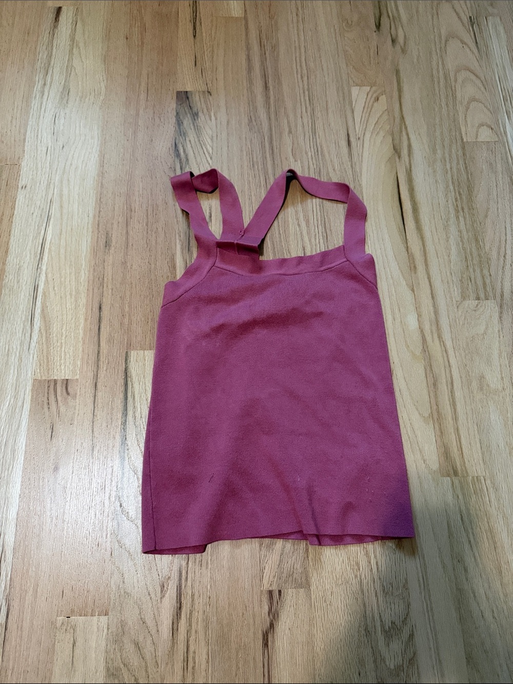 Women's Sleeveless Knit Square Neck Tank Top